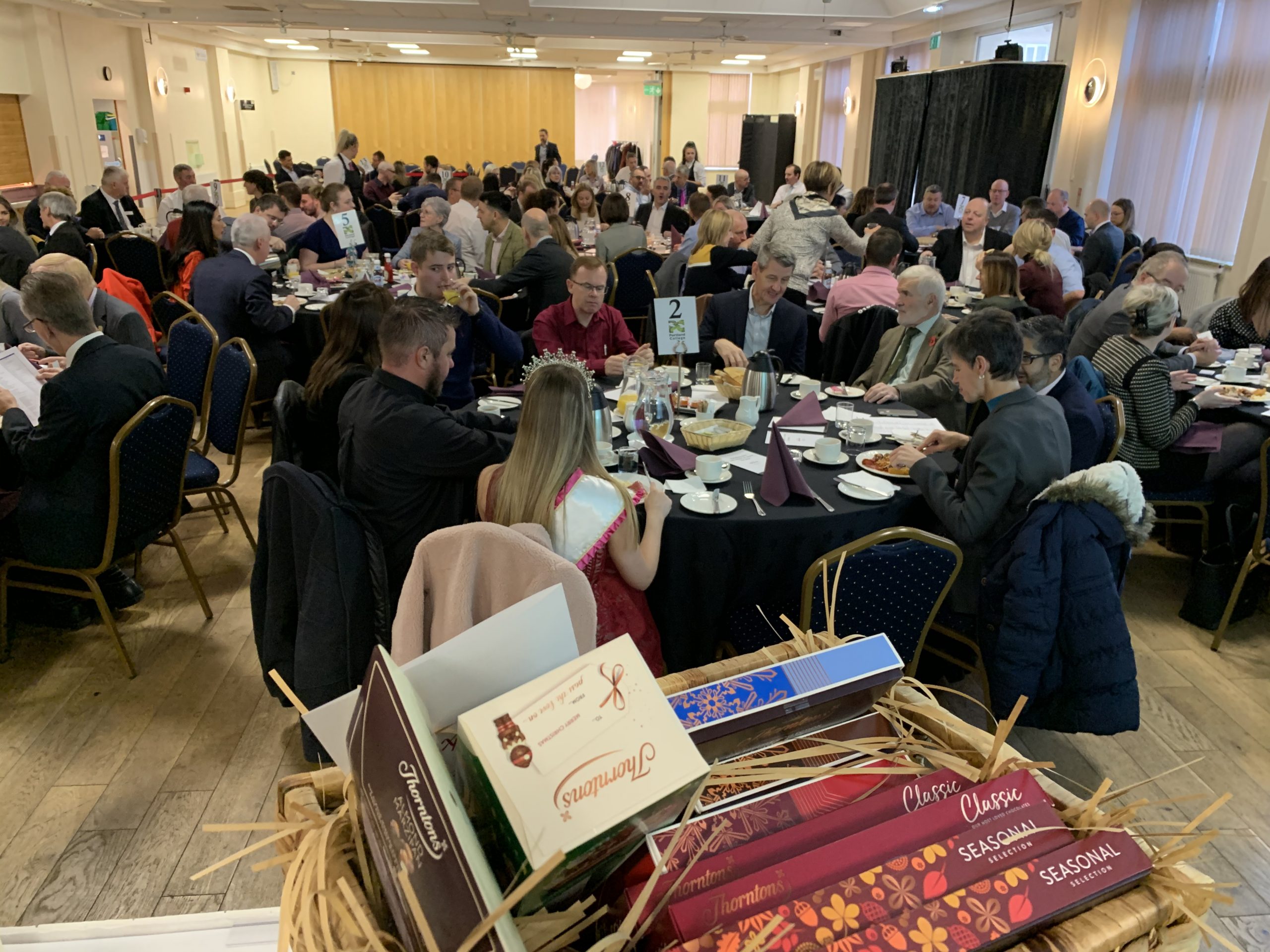 The 2020 members enjoying breakfast before the presentation The 2020 members enjoying breakfast before the presentation